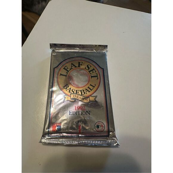 New 1992 Leaf Set Baseball Series 1 15 Cards Per Pack Leaf Gold Edition - Picture 1 of 4